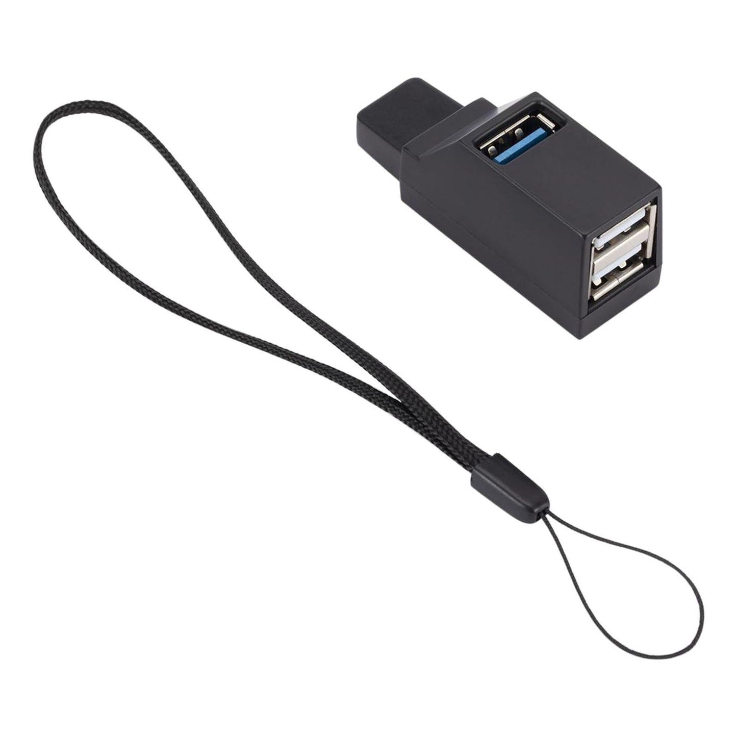 USB 3.0 Hub Splitter 3 Port Plug and Play Compact for USB Flash Drive Laptop