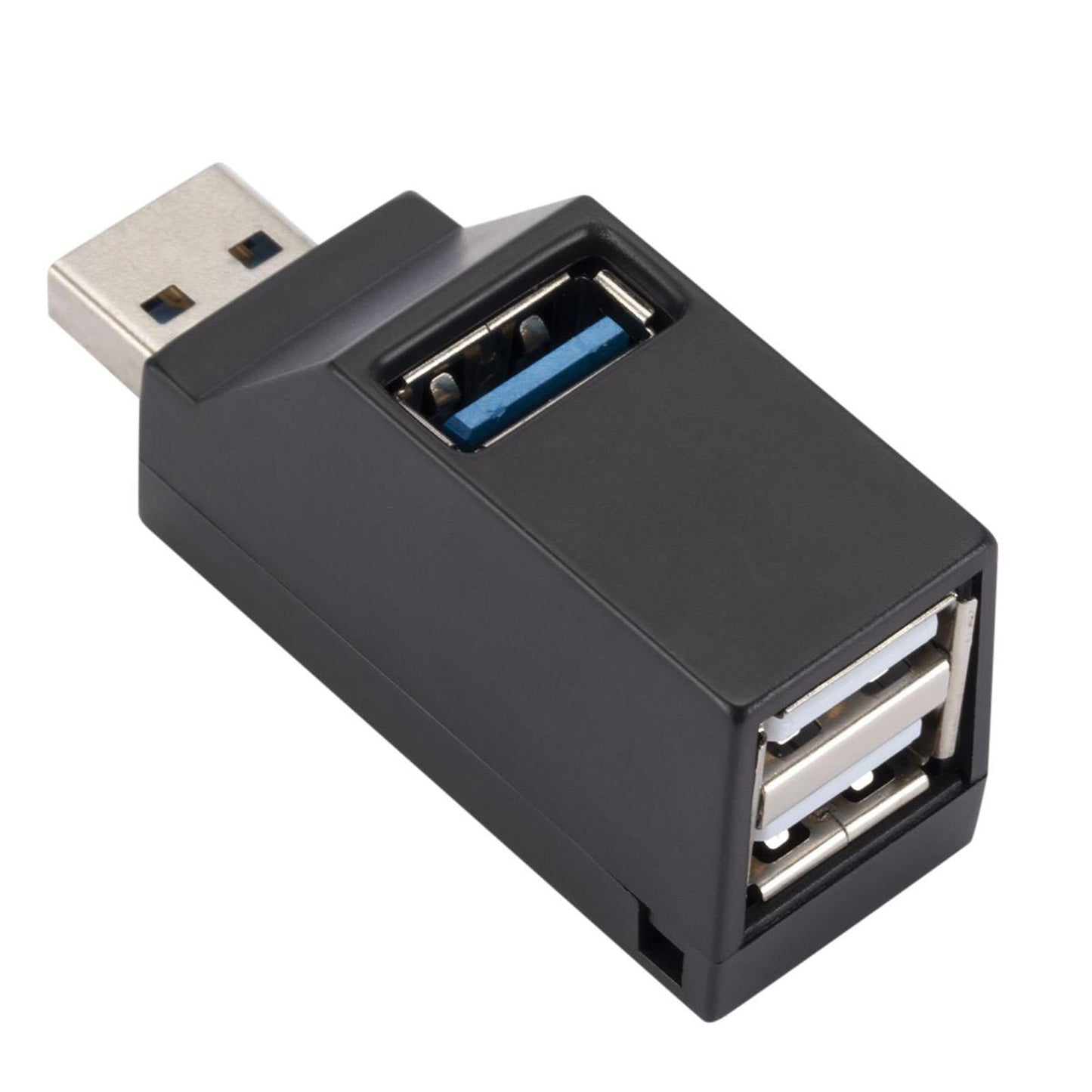 USB 3.0 Hub Splitter 3 Port Plug and Play Compact for USB Flash Drive Laptop