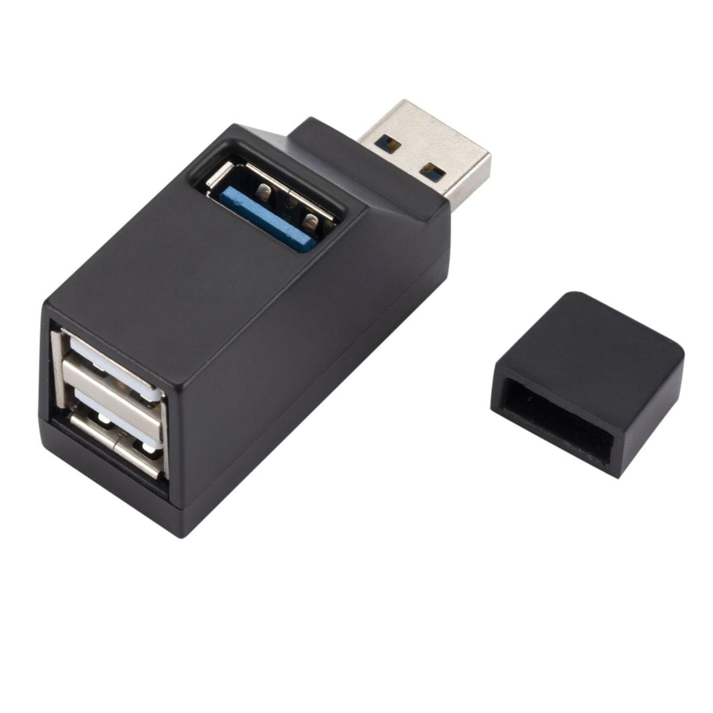 USB 3.0 Hub Splitter 3 Port Plug and Play Compact for USB Flash Drive Laptop