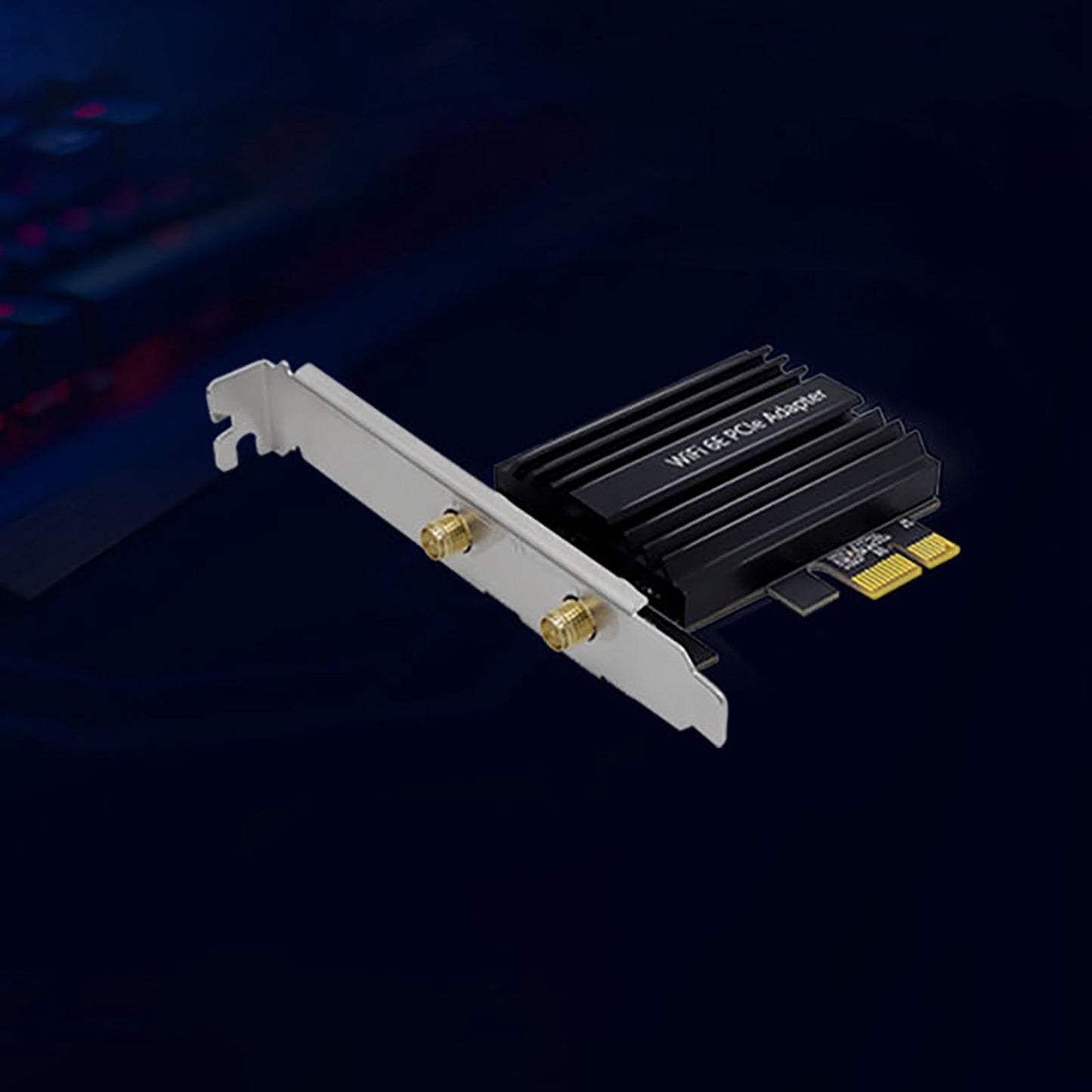 PCIe WiFi 6E Card Low Latency 6GHz/5GHz/2.4GHz Bluetooth 5.2 for Desktop