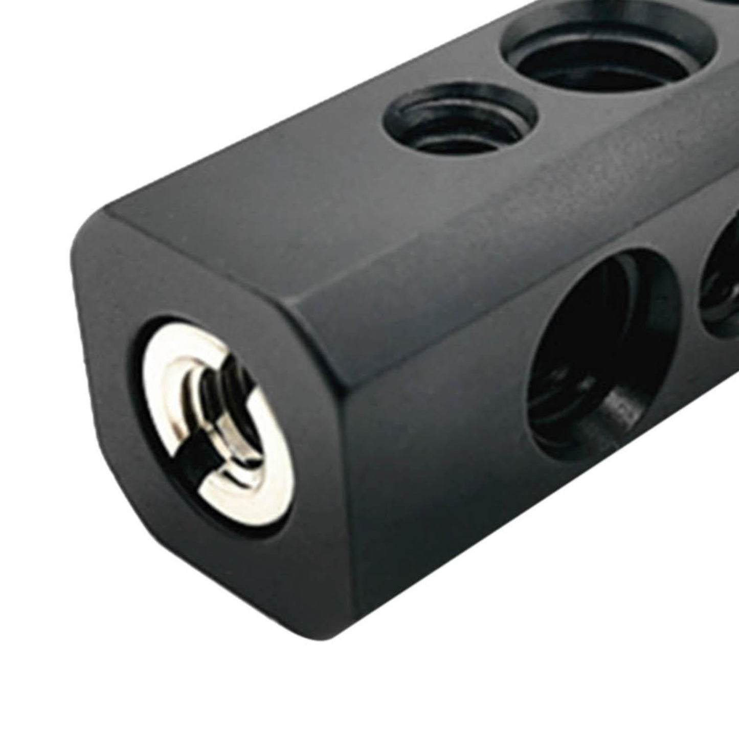 Hot Shoe Adaptor with 1/4 3/8" Threaded Holes Black for Follow Monitor"