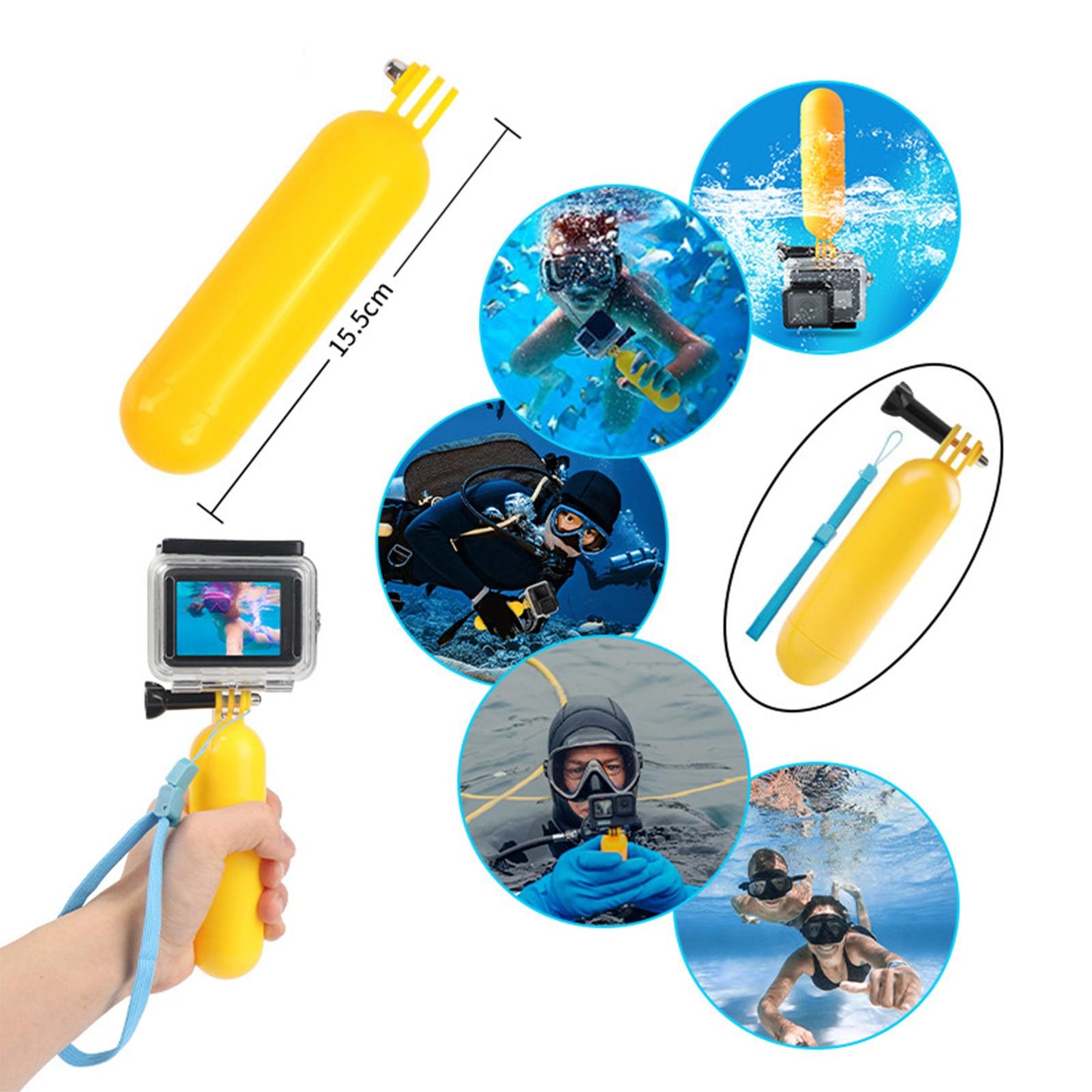 Action Camera Accessory Kit with Selfie Stick for Insta360 One Running