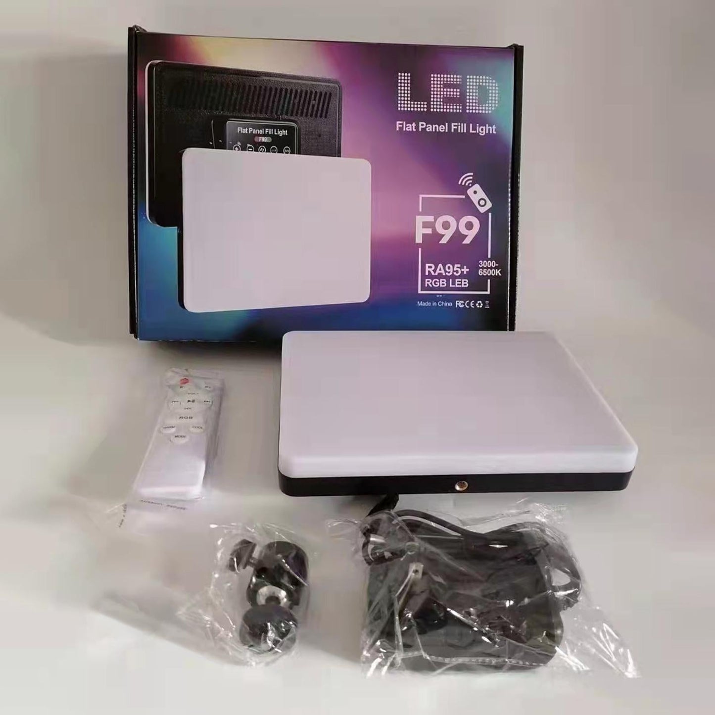 LED RGB Video Light 40W Portable for Vlogging Shooting Photography Lighting