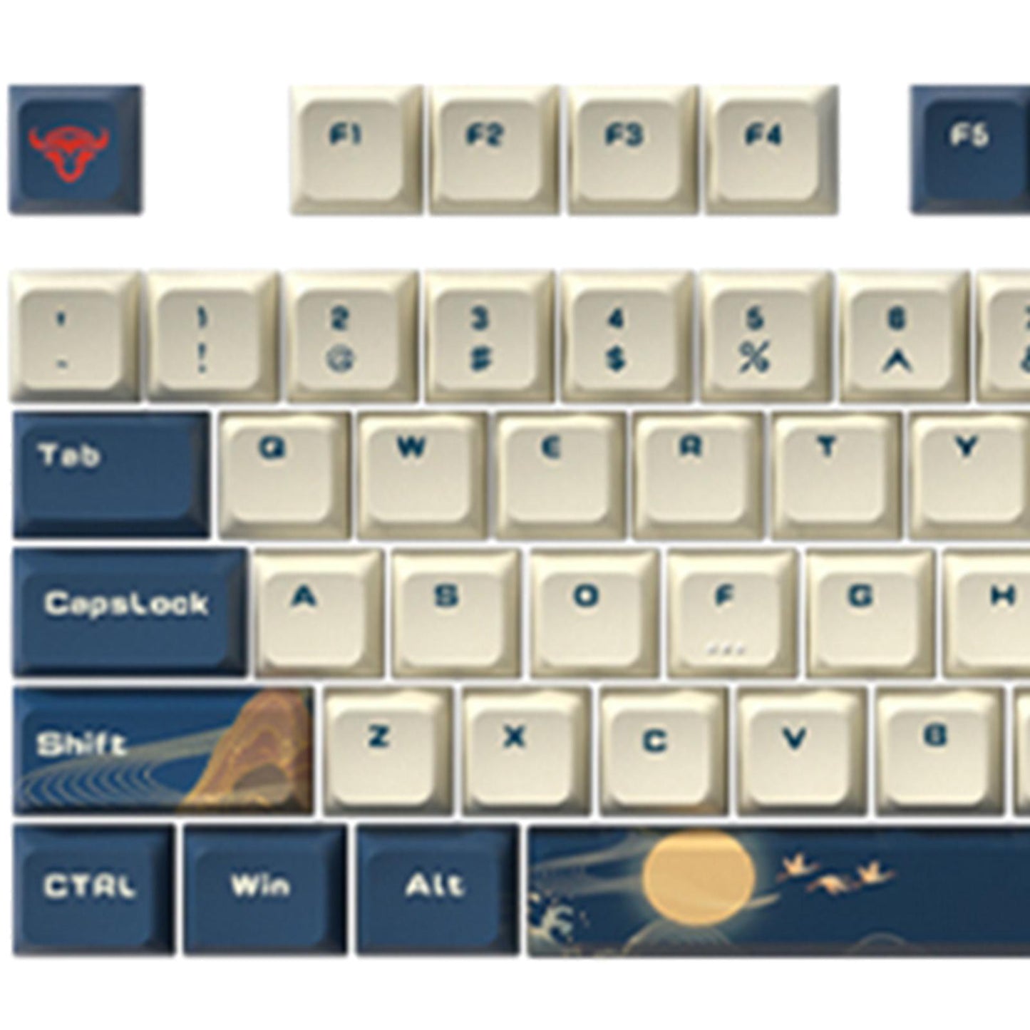 Kda Profile PBT Keycaps Kit for DIY Mechanical Gaming Keyboards Landscape