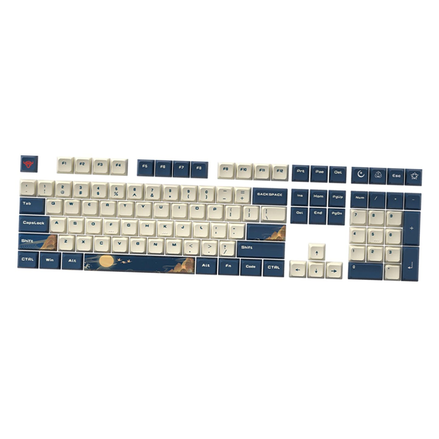 Kda Profile PBT Keycaps Kit for DIY Mechanical Gaming Keyboards Landscape