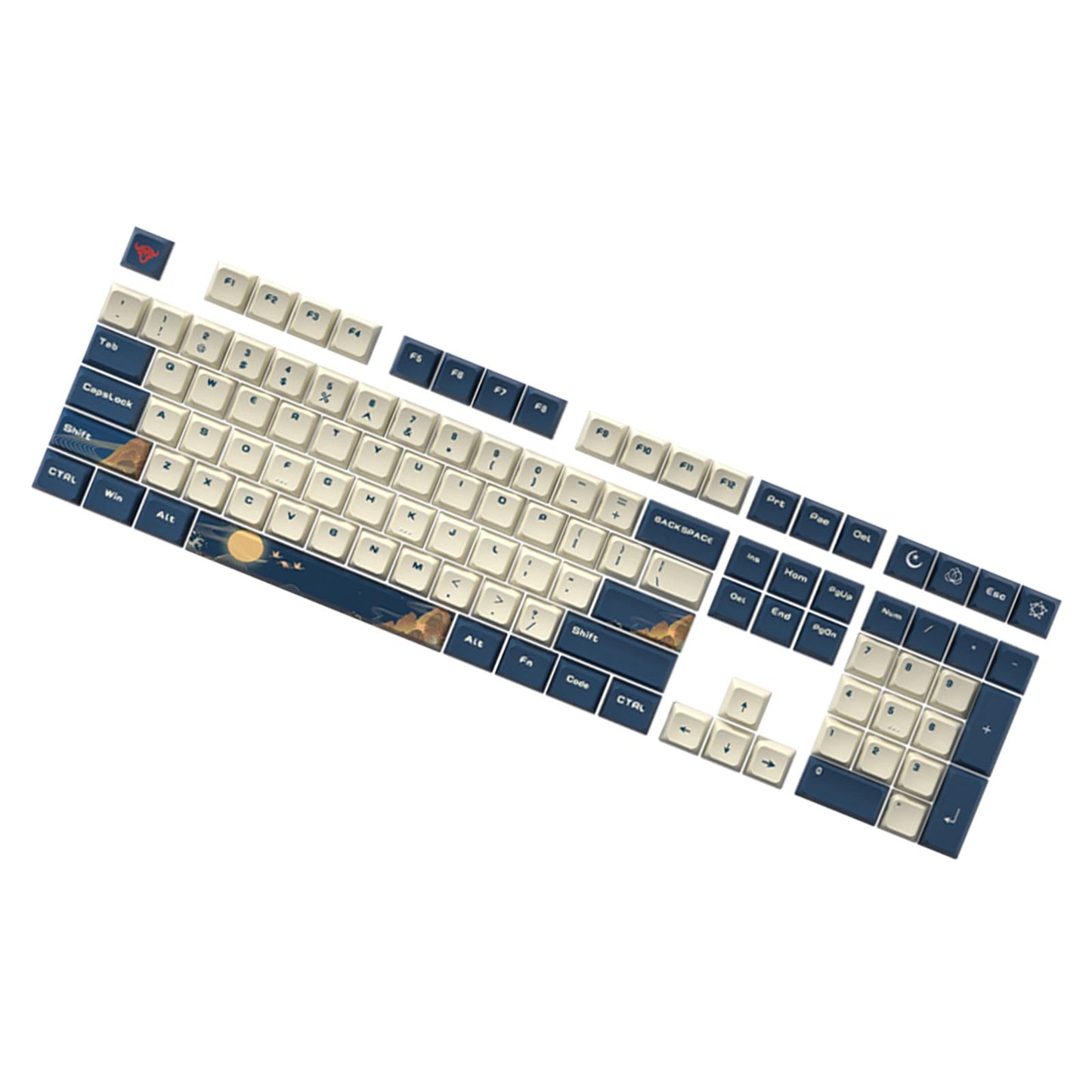 Kda Profile PBT Keycaps Kit for DIY Mechanical Gaming Keyboards Landscape