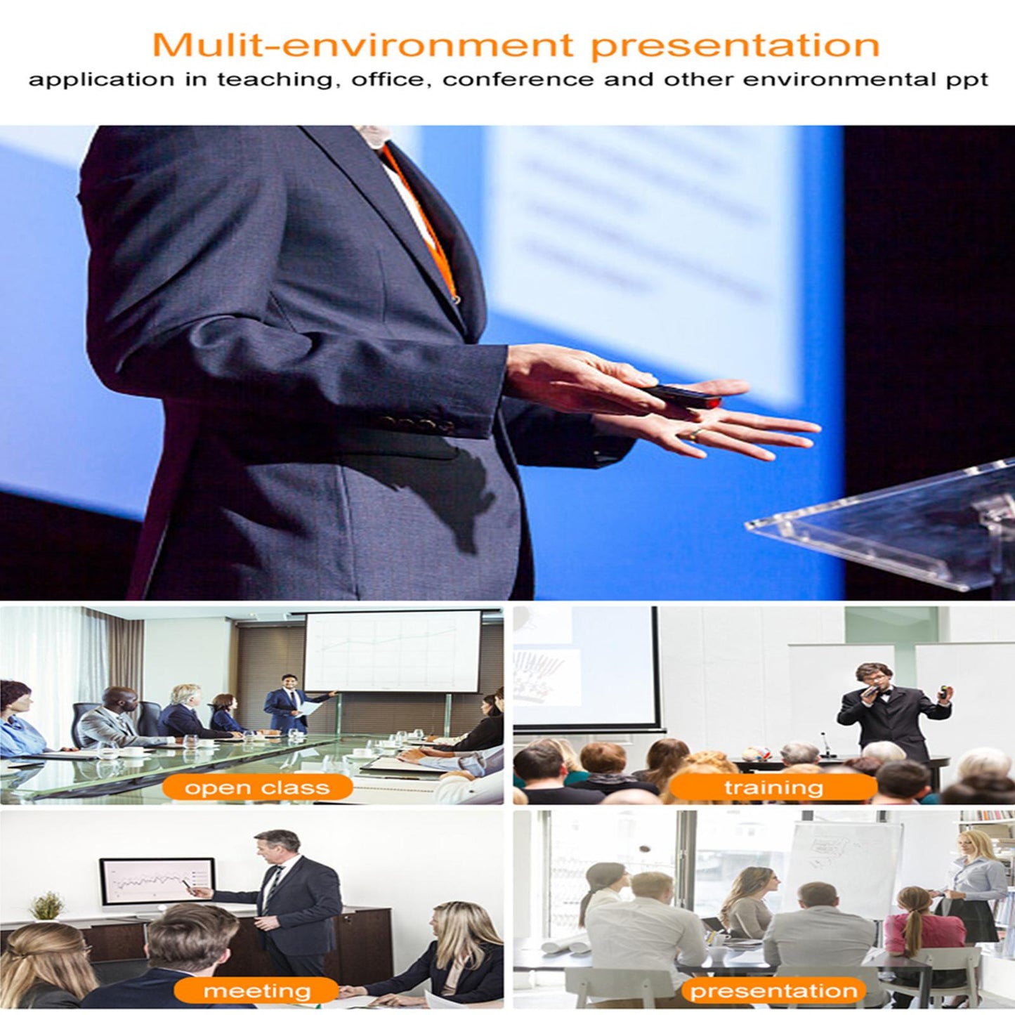 Laser Pointer PPT Flip Pen 2.4G Multimedia Wireless for Presentation