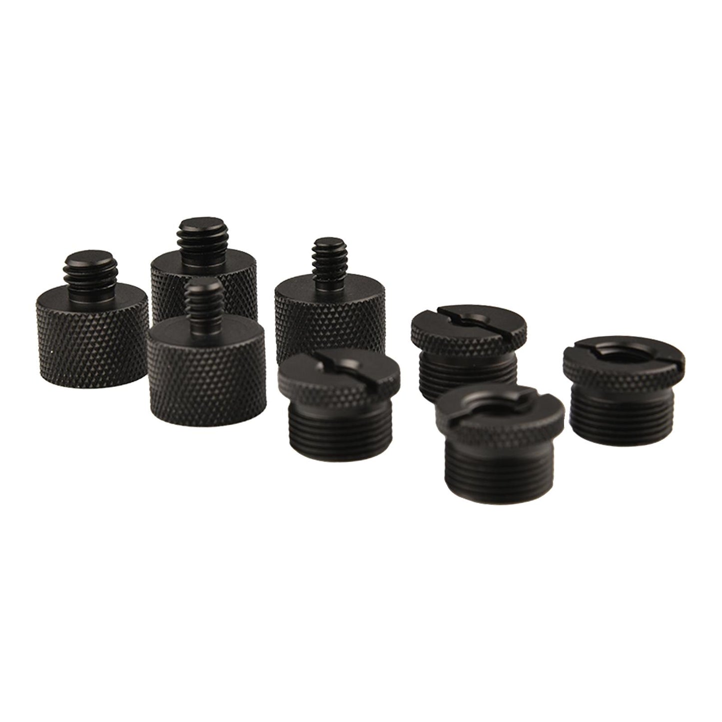 8 Count Microphone Screw Adapter Thread Black Sturdy and Firm Non Slip