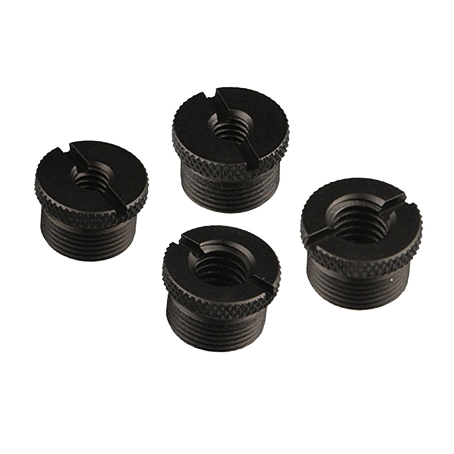 8 Count Microphone Screw Adapter Thread Black Sturdy and Firm Non Slip