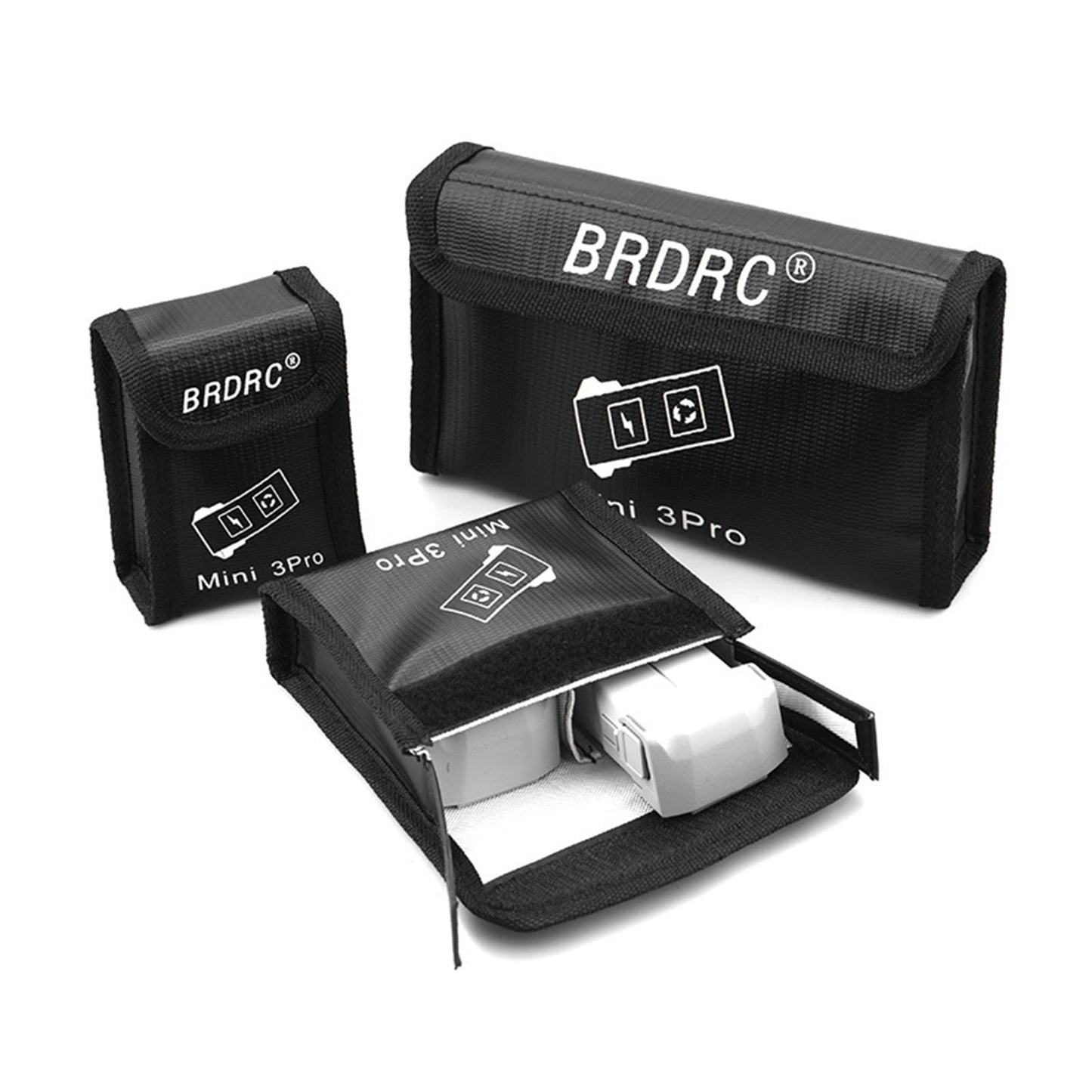 Battery Safe Bag Case Lightweight Fireproof for DJI Mini 3 Pro Accessories L for 3 Batteries