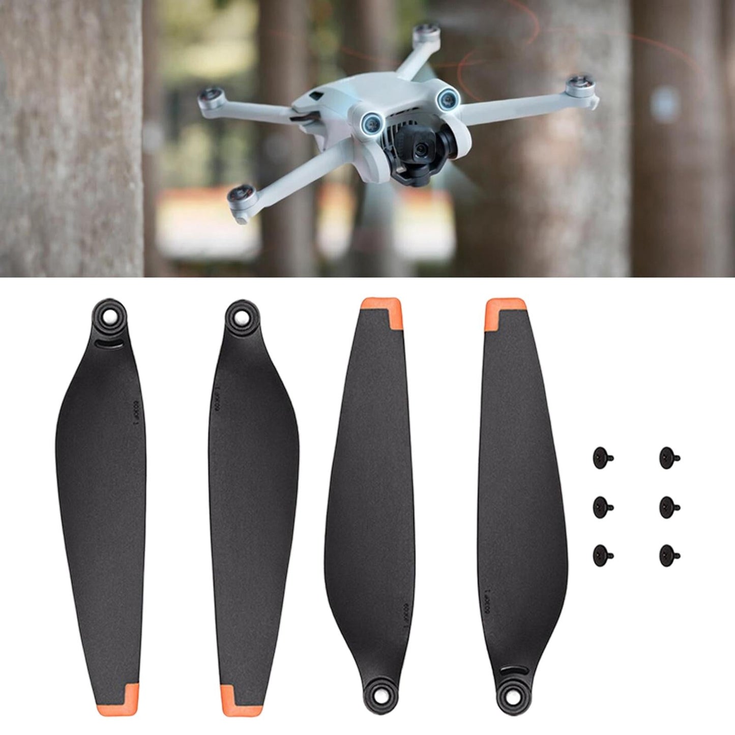 1 Pair Aircraft Spare Propellers Low Noise Compact for DJI Mini 3 Pro Drones