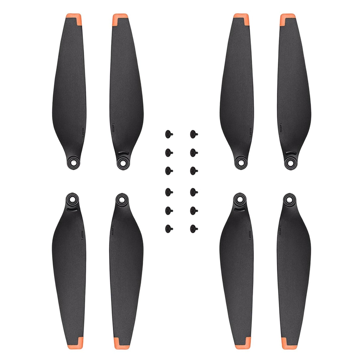 2Pairs Spare Propellers Airscrew Blades Orange Edge for DJI Mini 3 Pro Drone