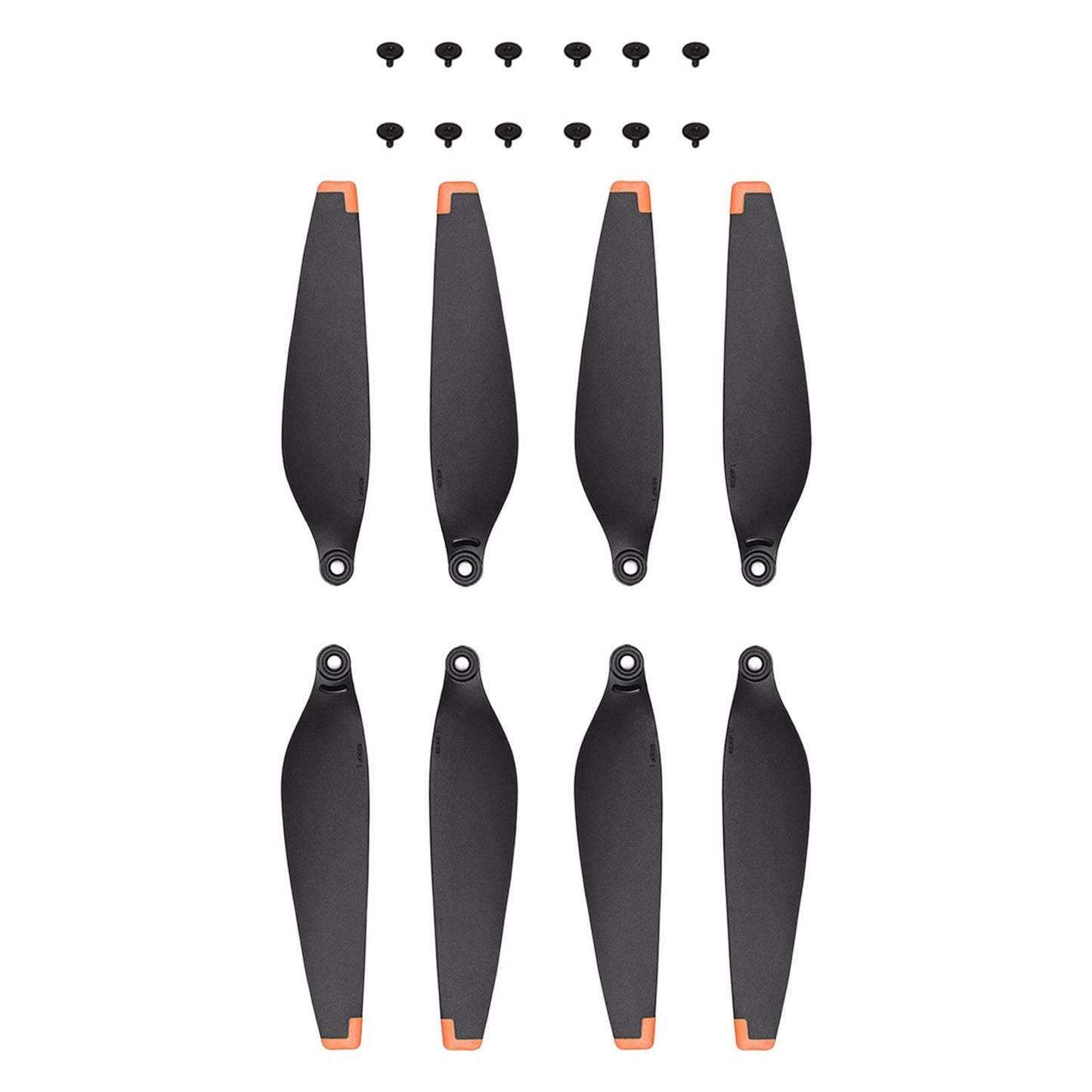 2Pairs Spare Propellers Airscrew Blades Orange Edge for DJI Mini 3 Pro Drone