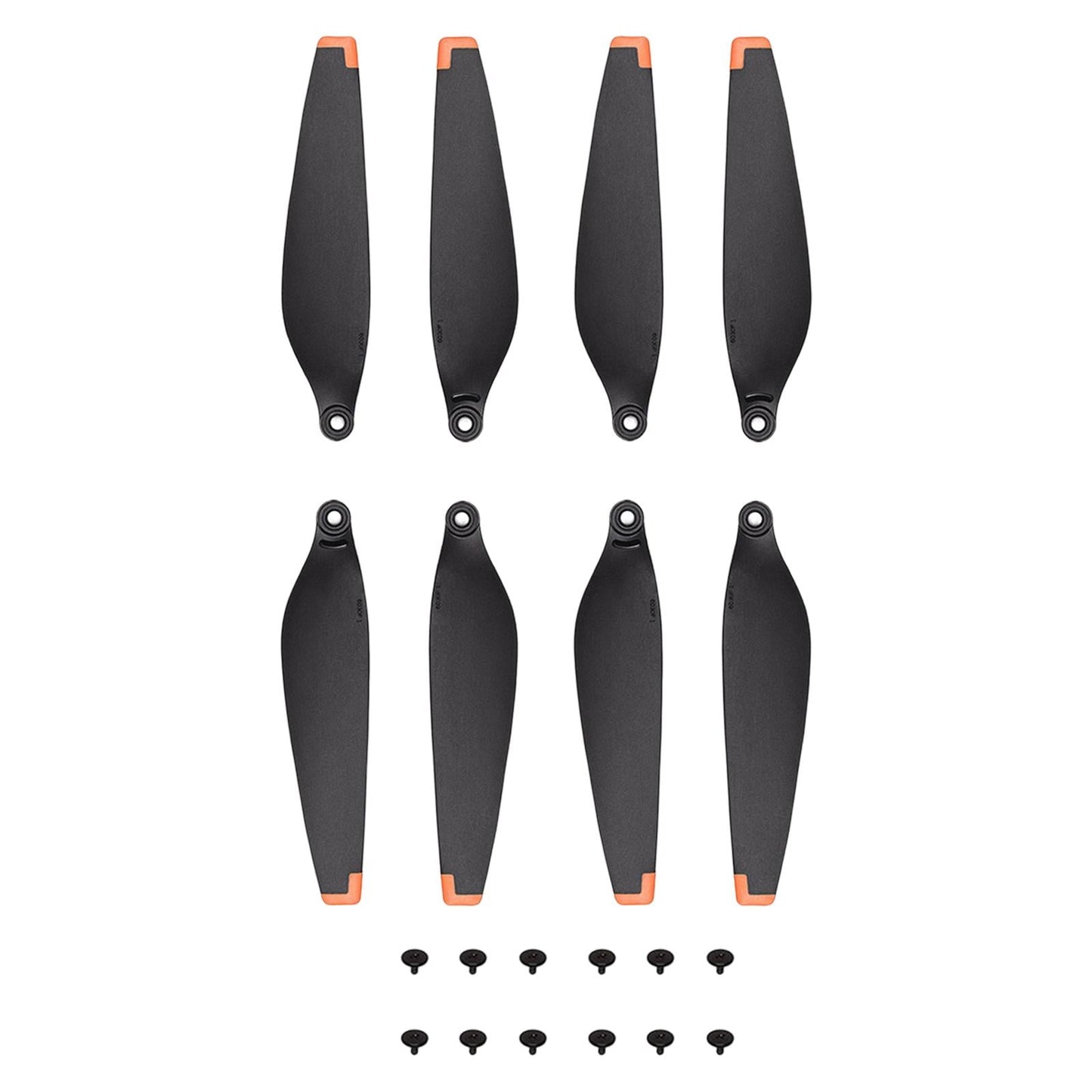 2Pairs Spare Propellers Airscrew Blades Orange Edge for DJI Mini 3 Pro Drone