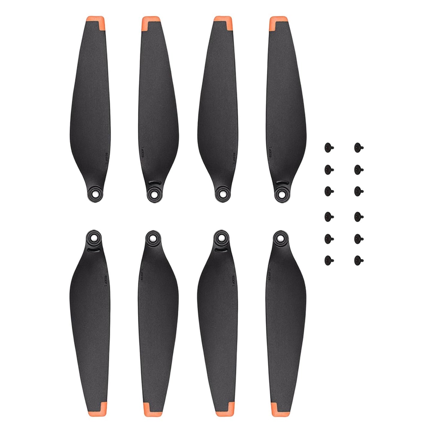 2Pairs Spare Propellers Airscrew Blades Orange Edge for DJI Mini 3 Pro Drone