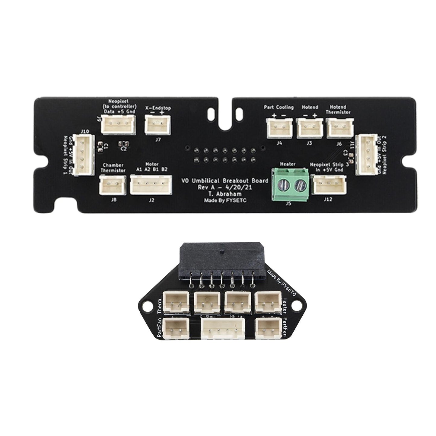 V0.1 Umbilical PCB Set Cord Toolhead Frame PCB Board Extruder Adapter Board