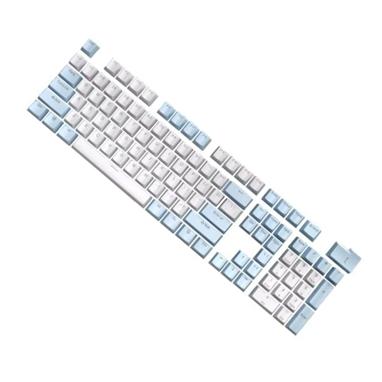 104x Mechanical Keyboard Keycaps Backlight Blue White Light Transmitting