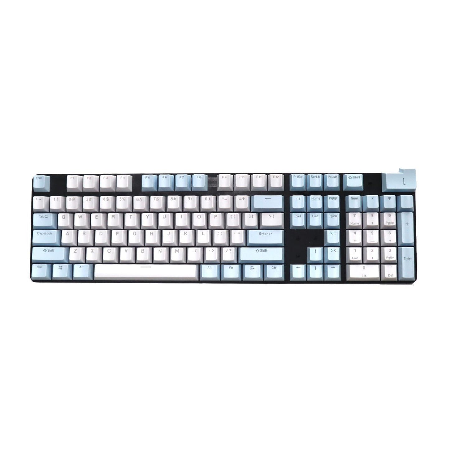 104x Mechanical Keyboard Keycaps Backlight Blue White Light Transmitting