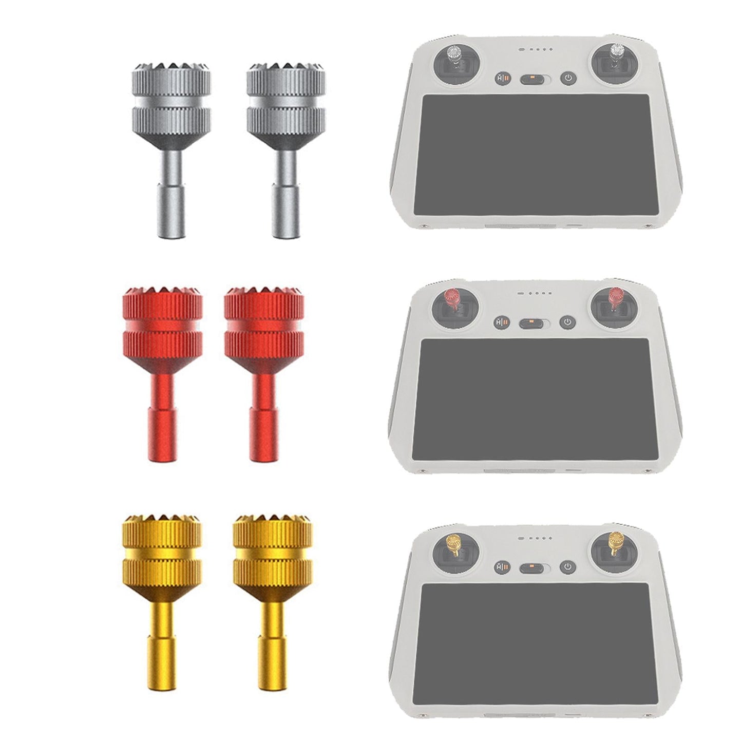 2Pcs Thumb Rocker Stick Joystick RC Controller Accs for DJI Mini 3 Pro Golden