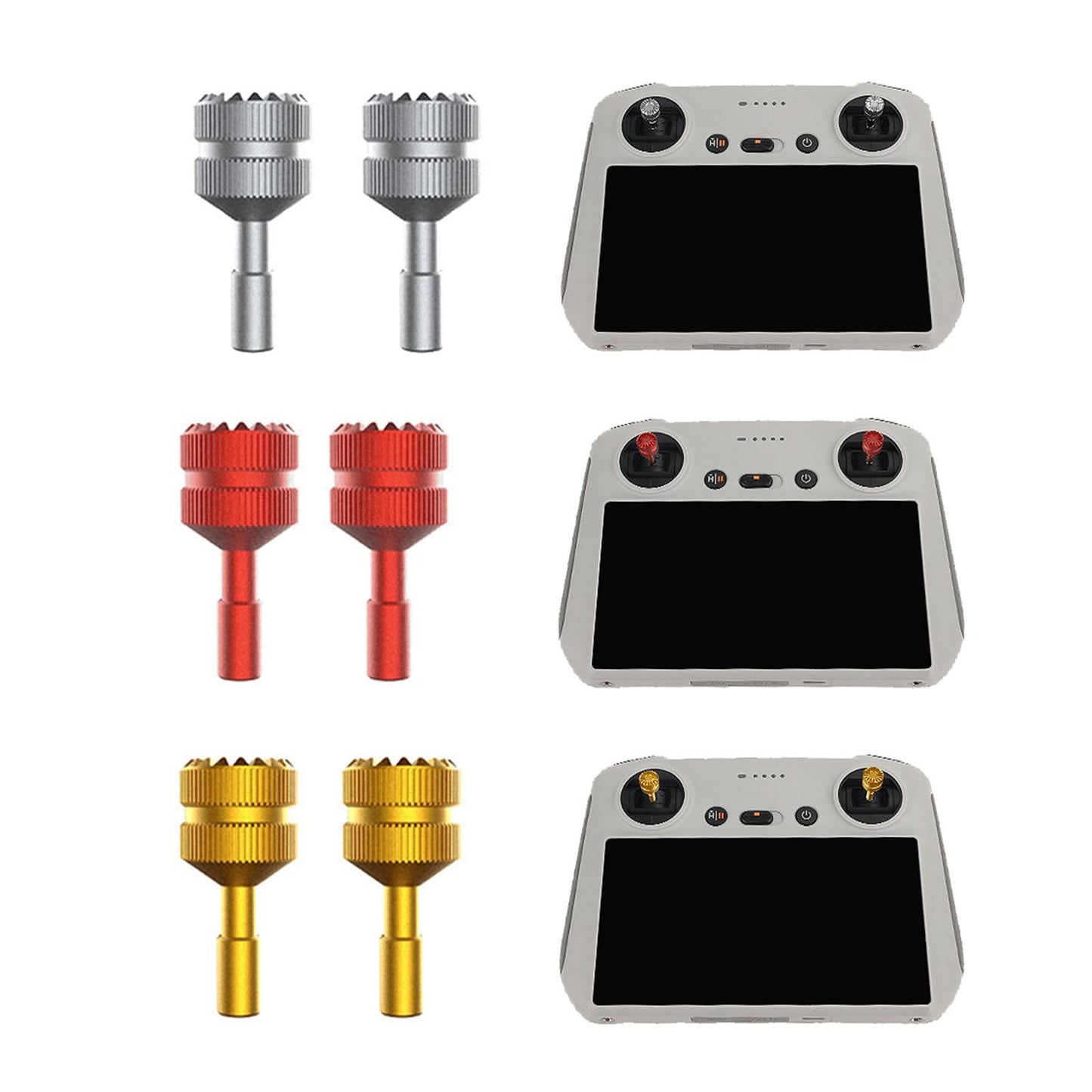 2Pcs Thumb Rocker Stick Joystick RC Controller Accs for DJI Mini 3 Pro Titanium Color