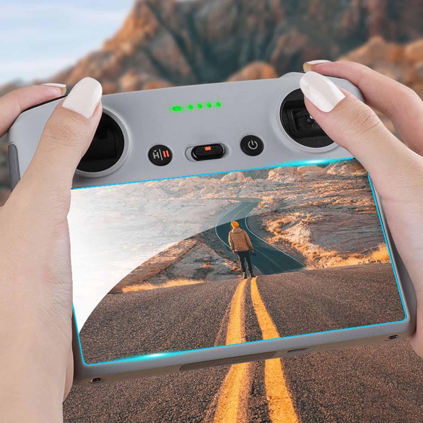 Anti-fingerprint Tempered Glass Film For DJI MINI 3 PRO RC Screen 1 Film