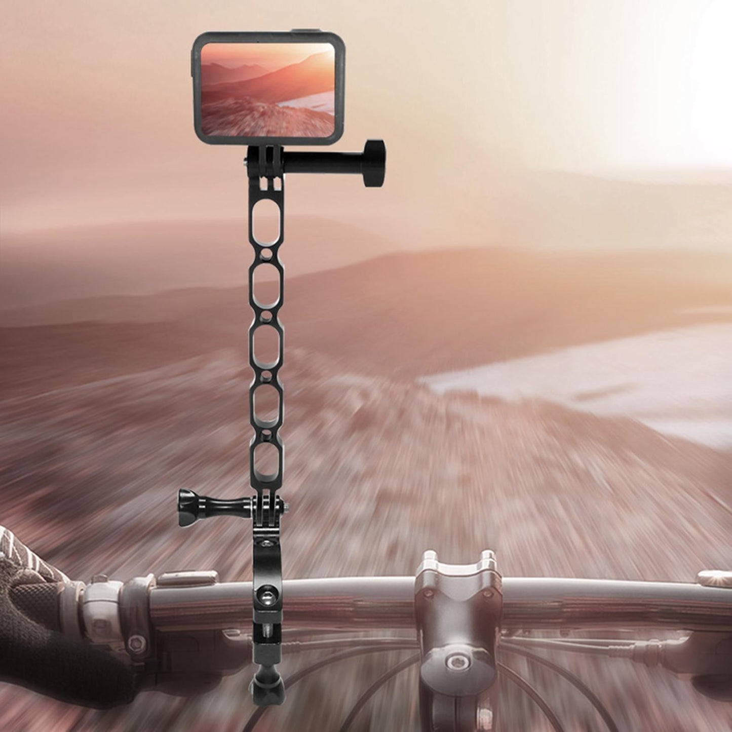 Aluminum Extension Arm Mount for 10/9/8/7 for Insta 360 One x and More 100mm Red