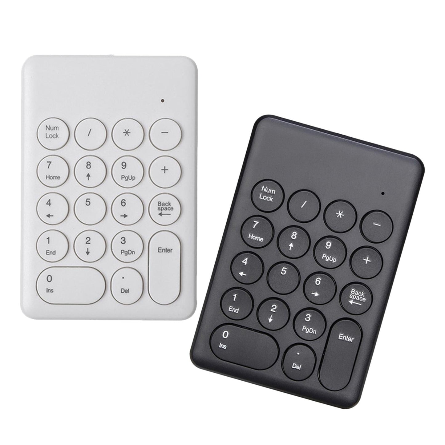 Portable 18 Keys 2.4G Wireless Numeric Keypad Number Numpad for PC White