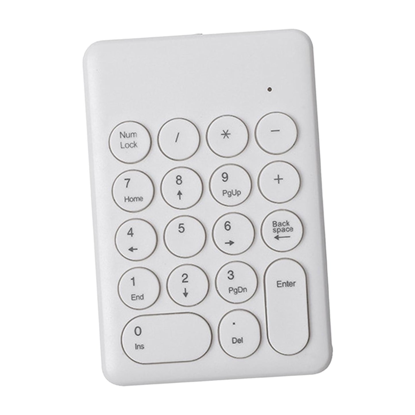 Portable 18 Keys 2.4G Wireless Numeric Keypad Number Numpad for PC White