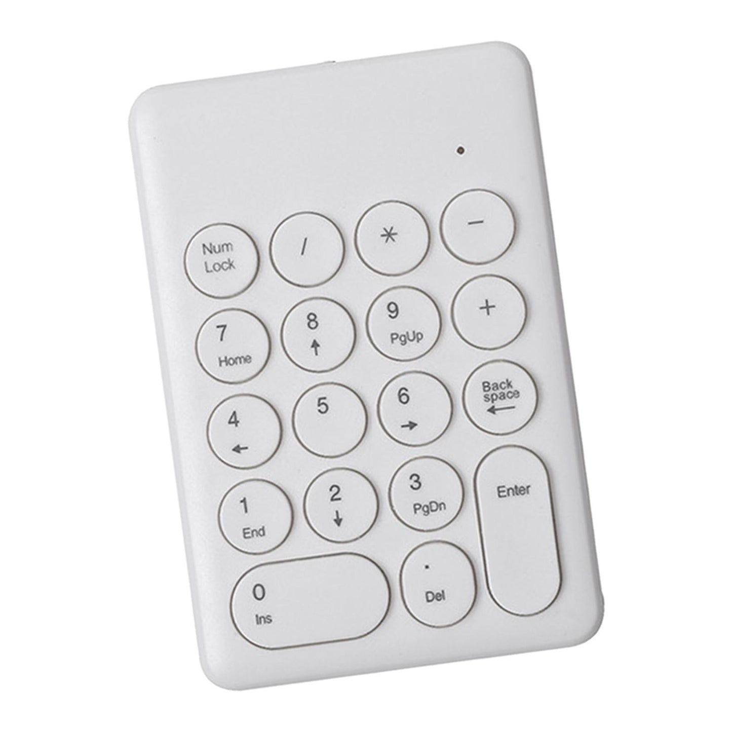 Portable 18 Keys 2.4G Wireless Numeric Keypad Number Numpad for PC White