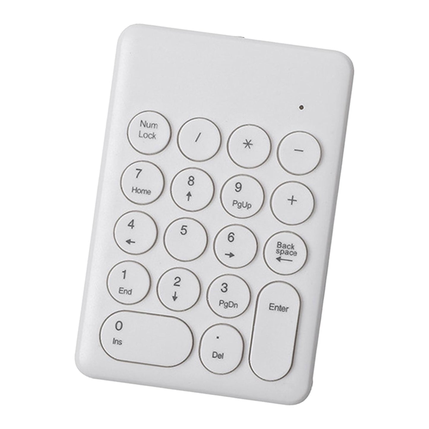 Portable 18 Keys 2.4G Wireless Numeric Keypad Number Numpad for PC White