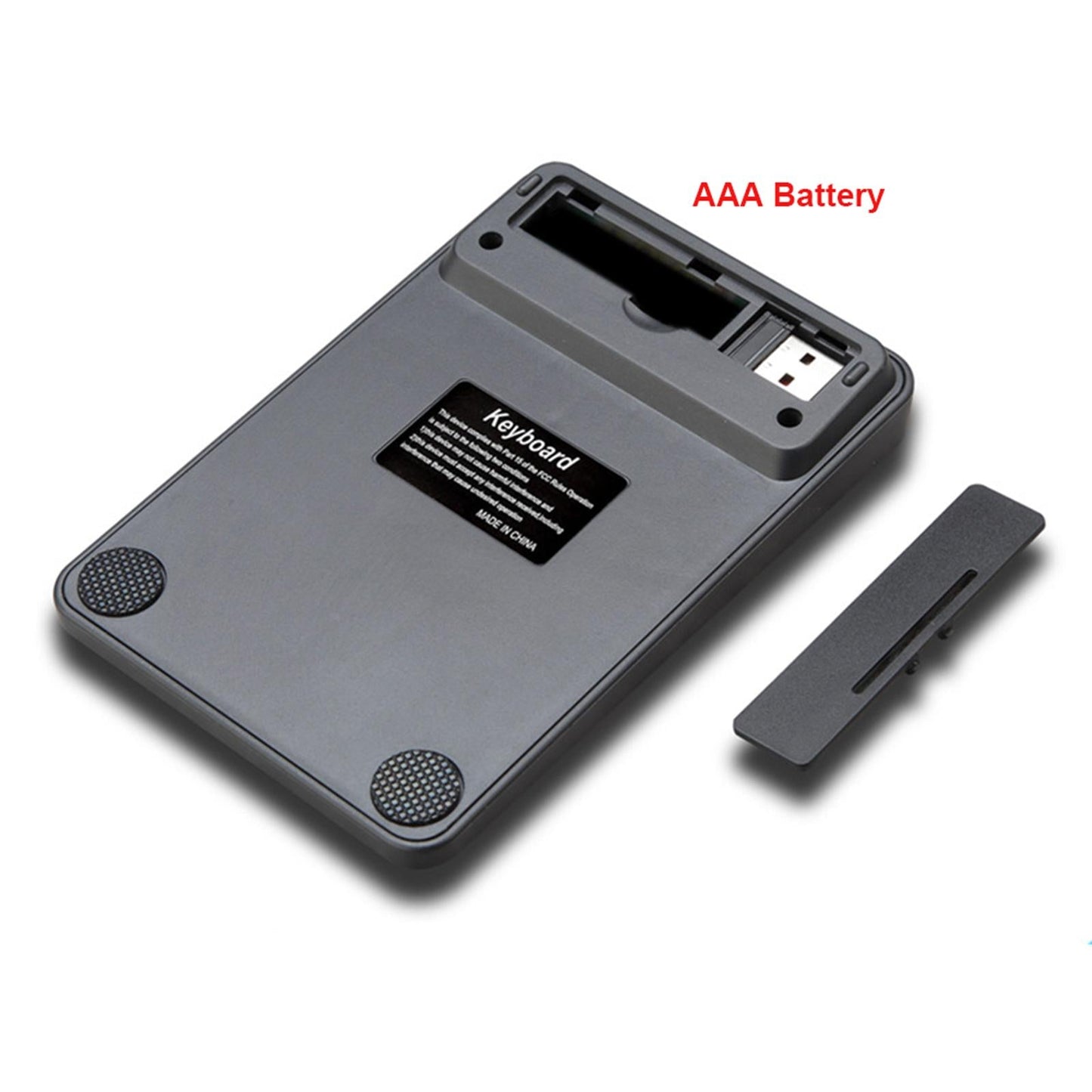 Portable 18 Keys 2.4G Wireless Numeric Keypad Number Numpad for PC Black