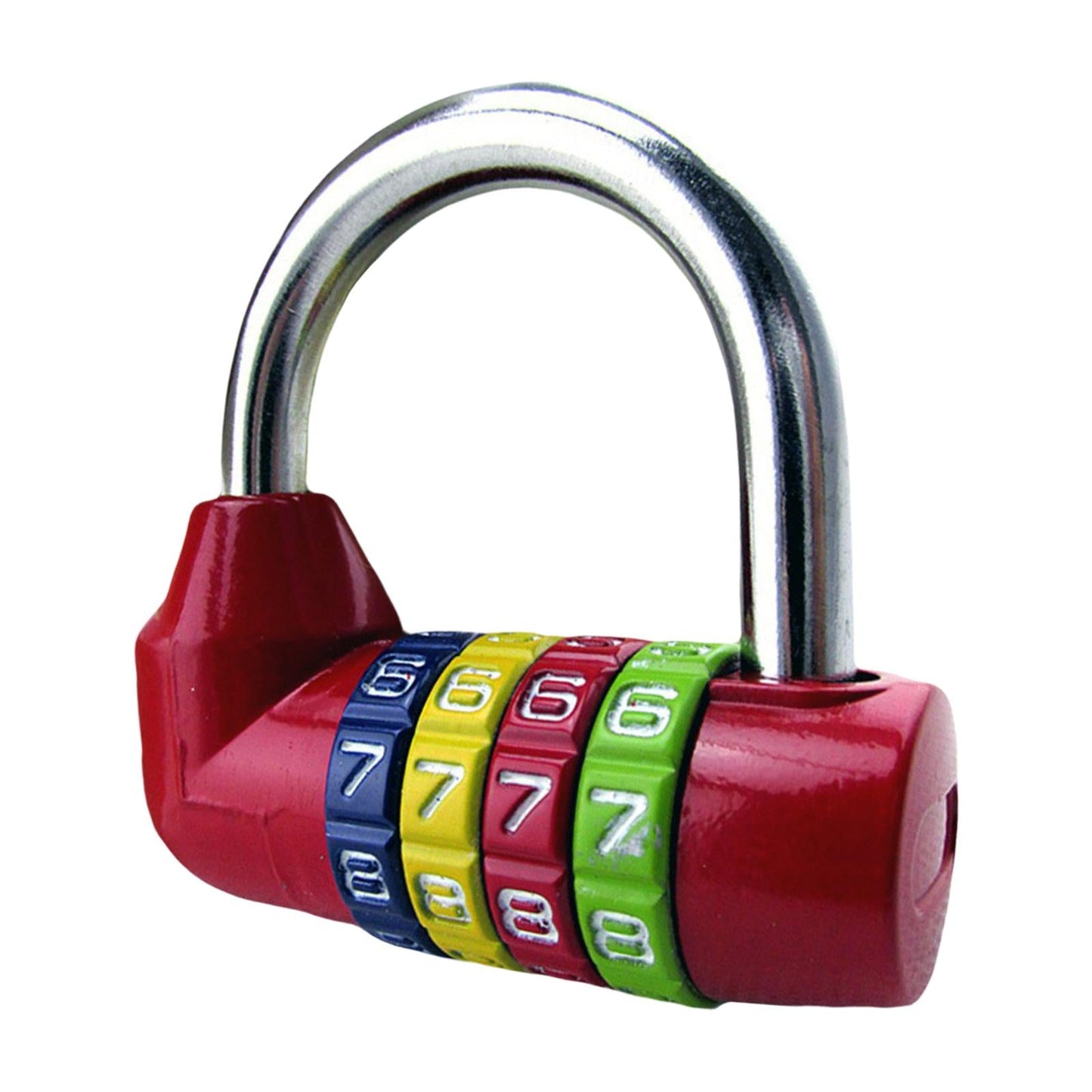 Waterproof 4 Digit Combination Safe Padlock Number Lock Gym Locker Red