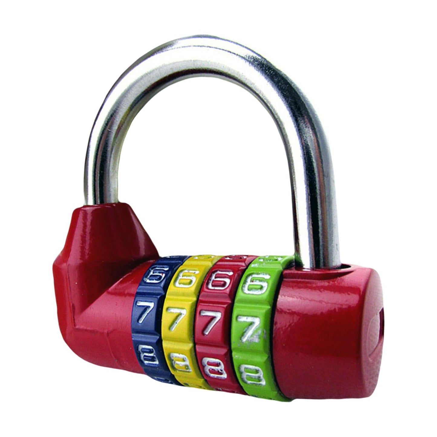 Waterproof 4 Digit Combination Safe Padlock Number Lock Gym Locker Red