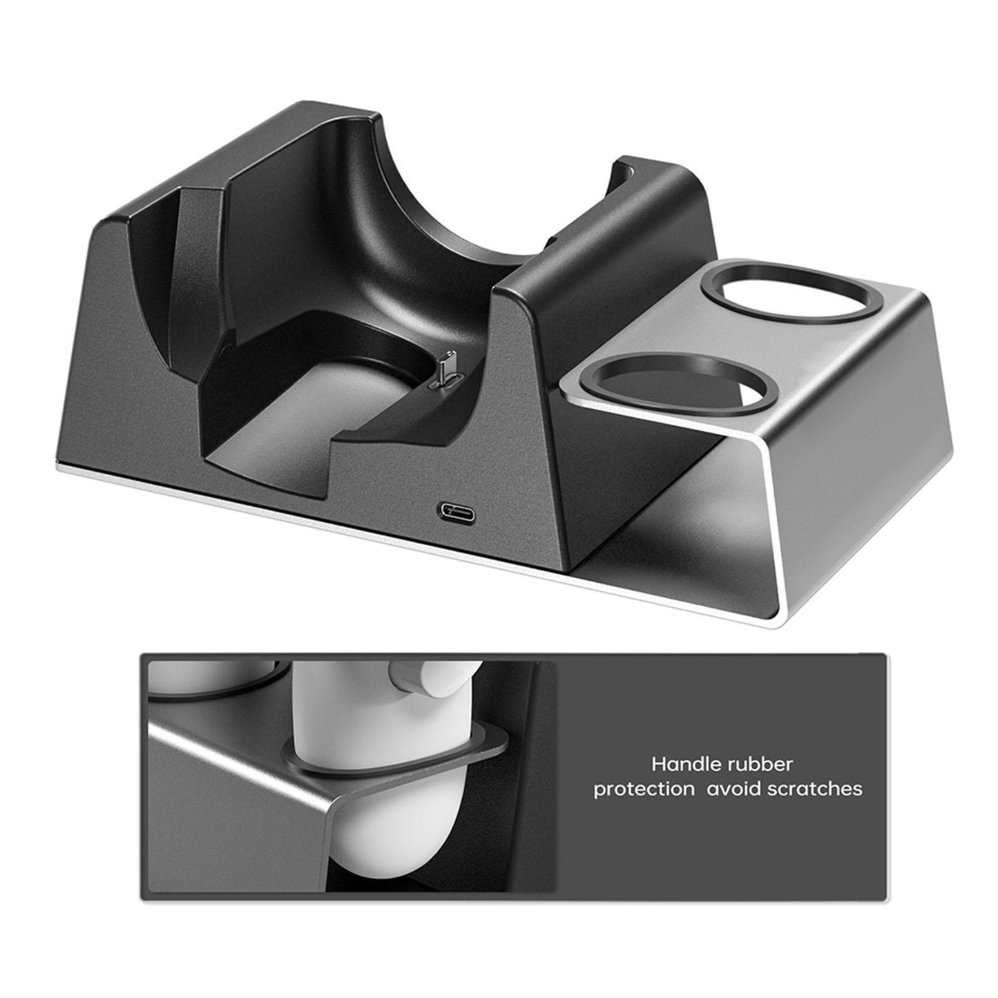 Charging Dock for Quest 2 Desktop Mount Holder for Quest 2 Black