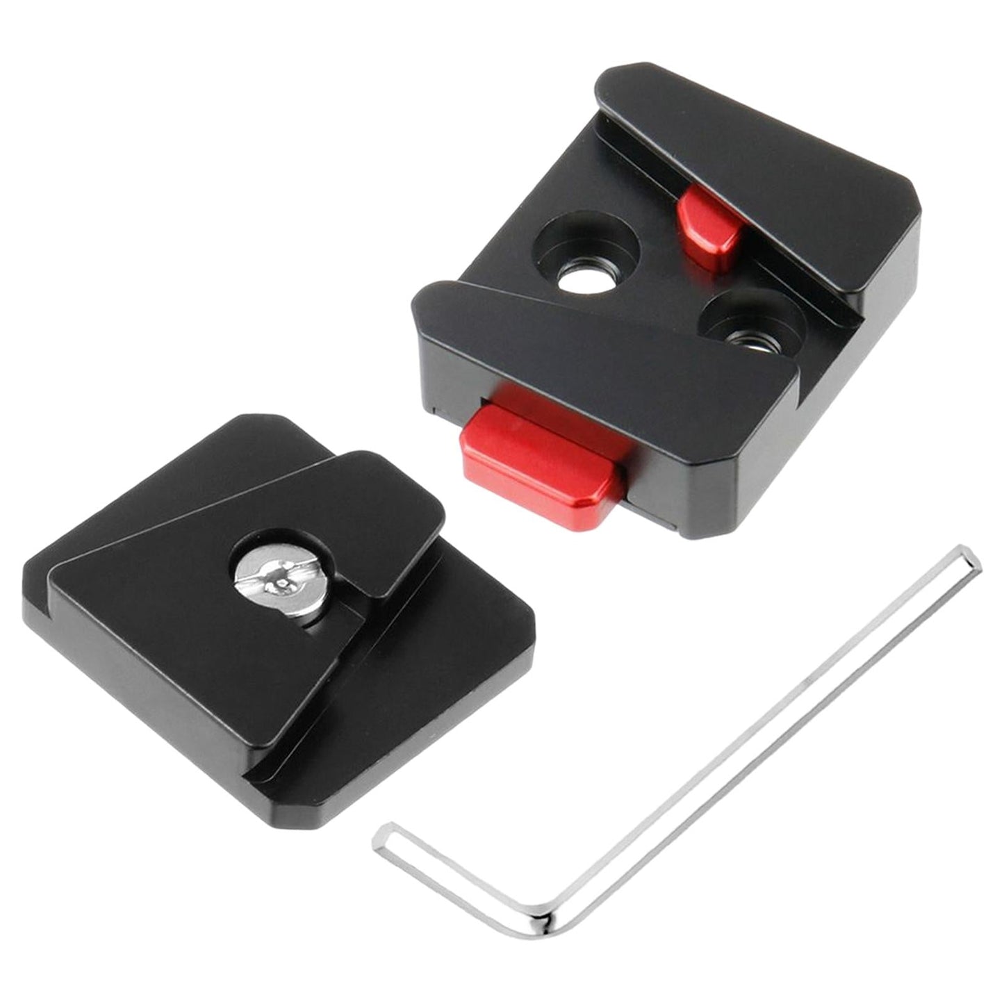 V Mount Quick Release Plate Portable with 1/4 inch Threaded Holes for Camera