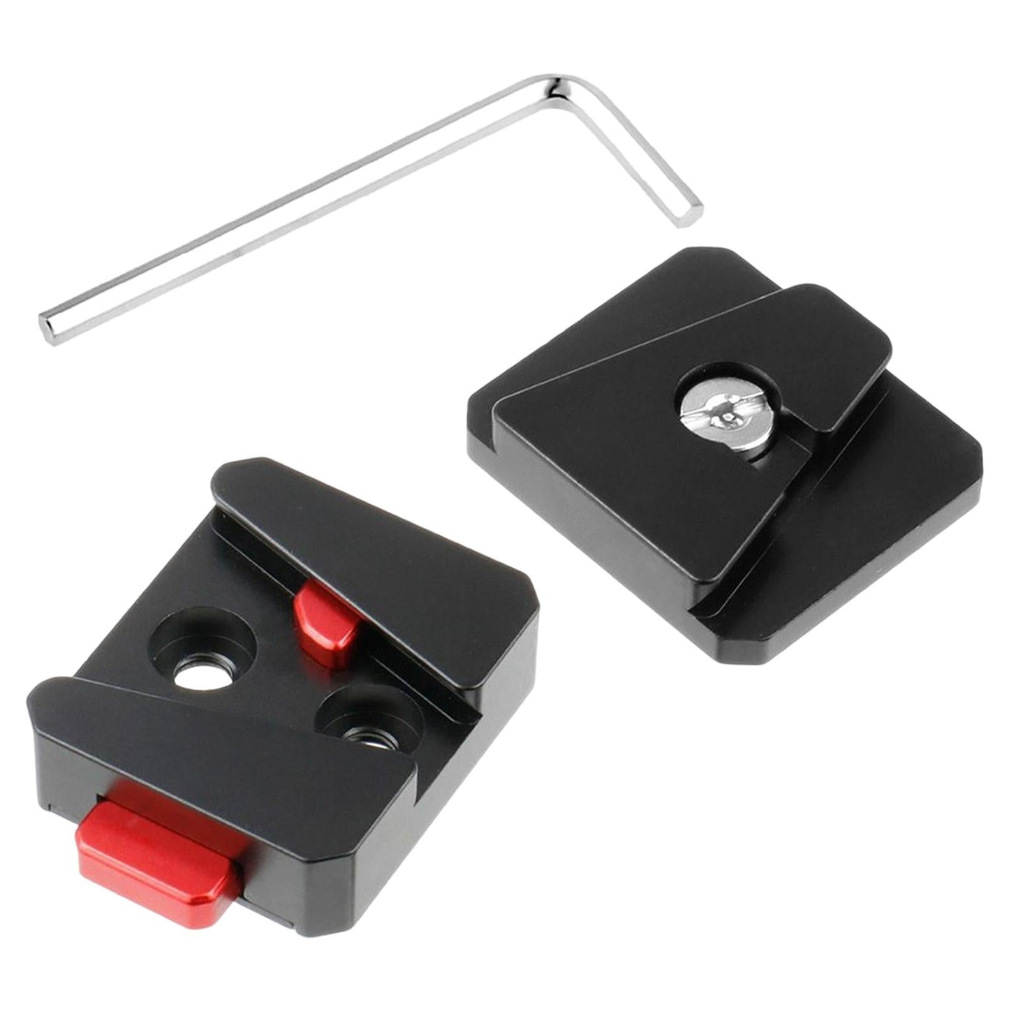 V Mount Quick Release Plate Portable with 1/4 inch Threaded Holes for Camera