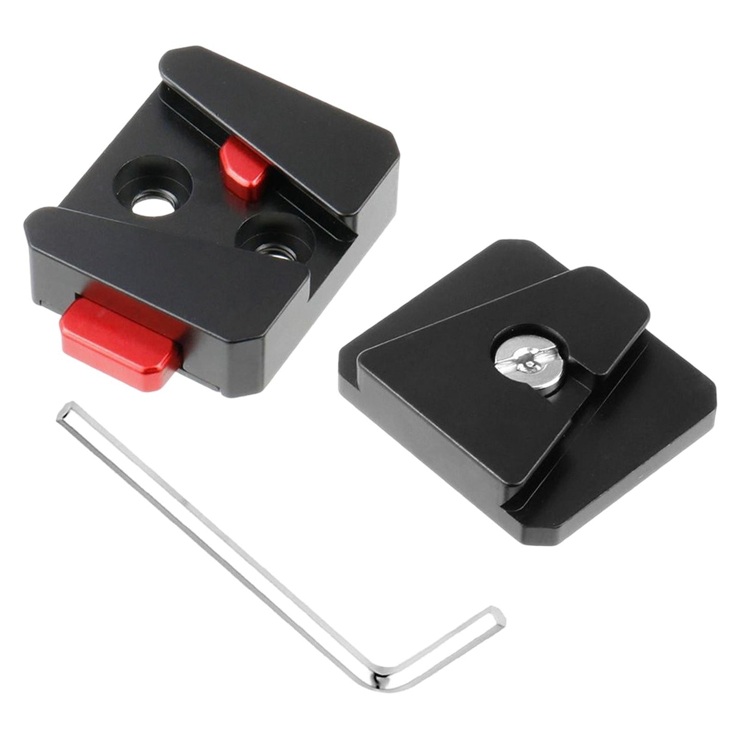 V Mount Quick Release Plate Portable with 1/4 inch Threaded Holes for Camera