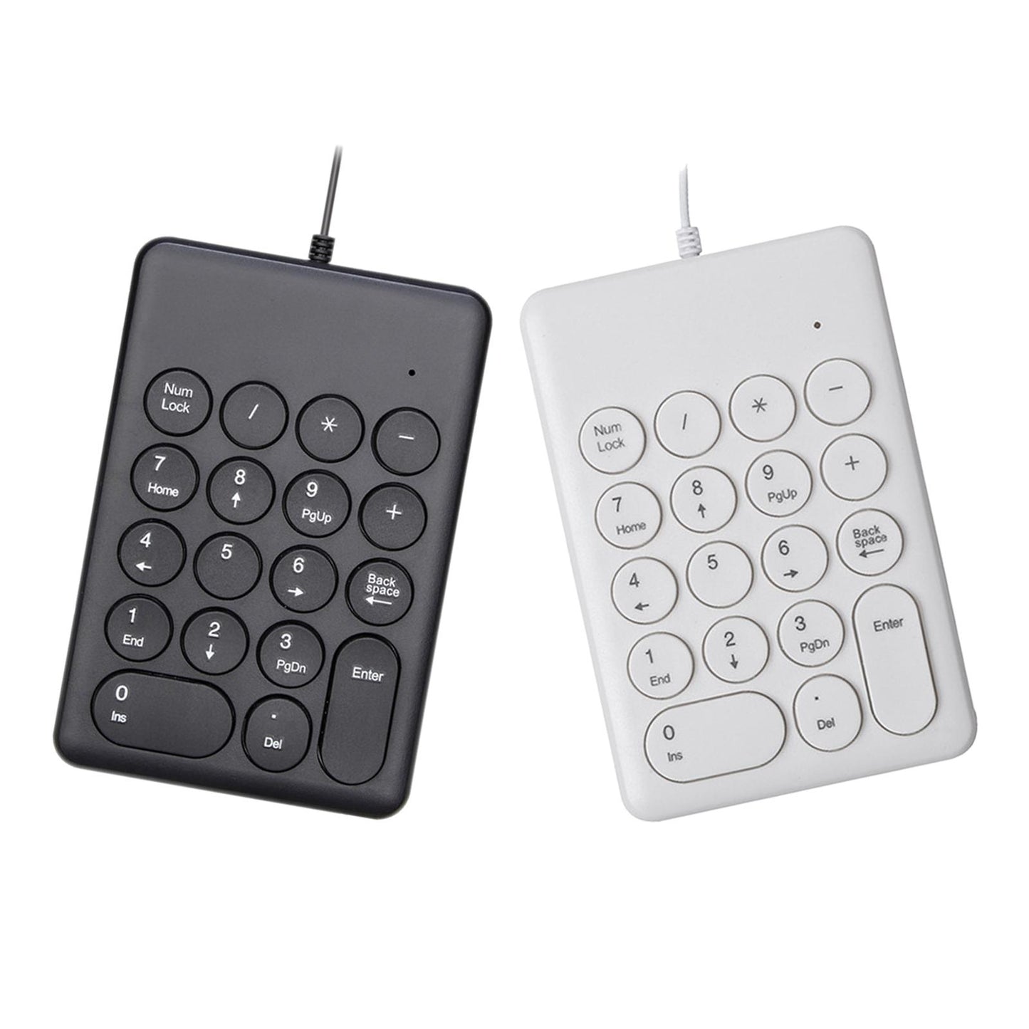 USB 18 Keys Numpad Keyboard Universal Durable Plug and Play Stylish White