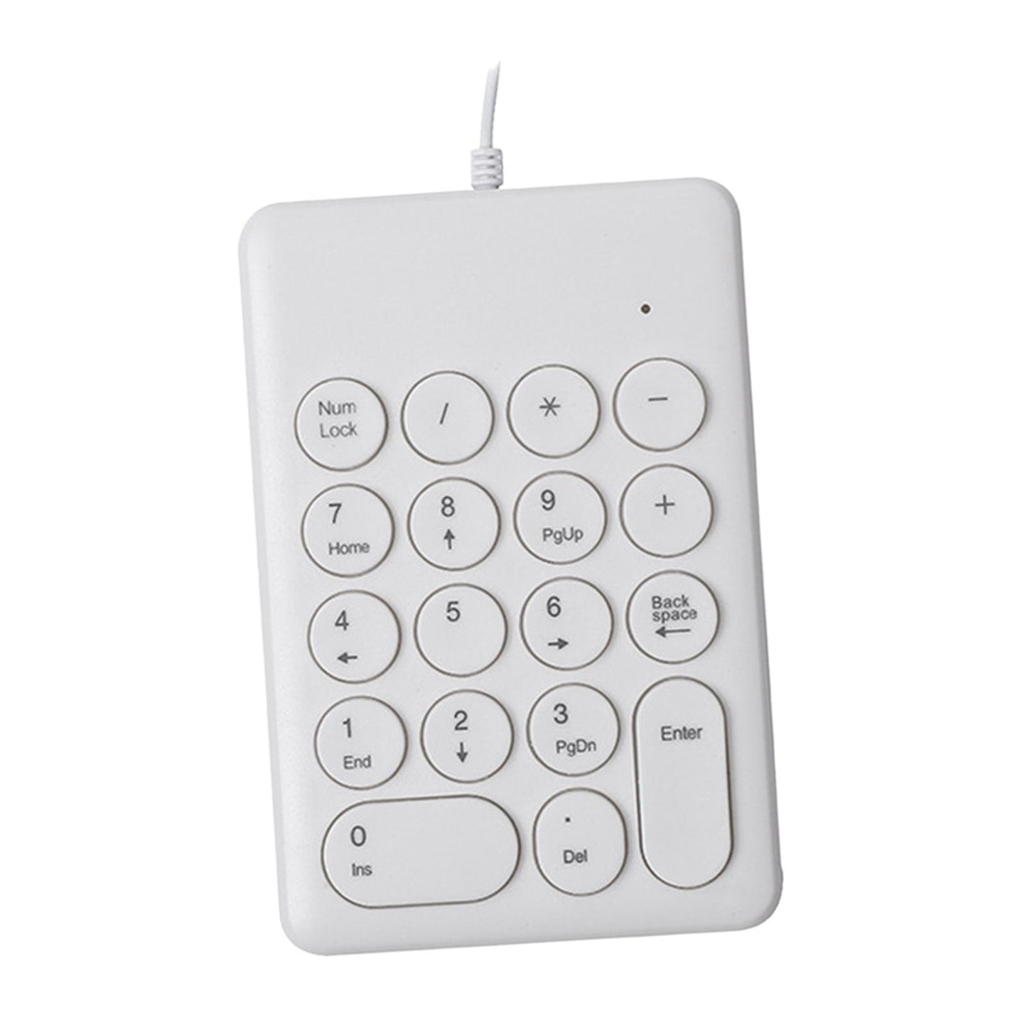 USB 18 Keys Numpad Keyboard Universal Durable Plug and Play Stylish White