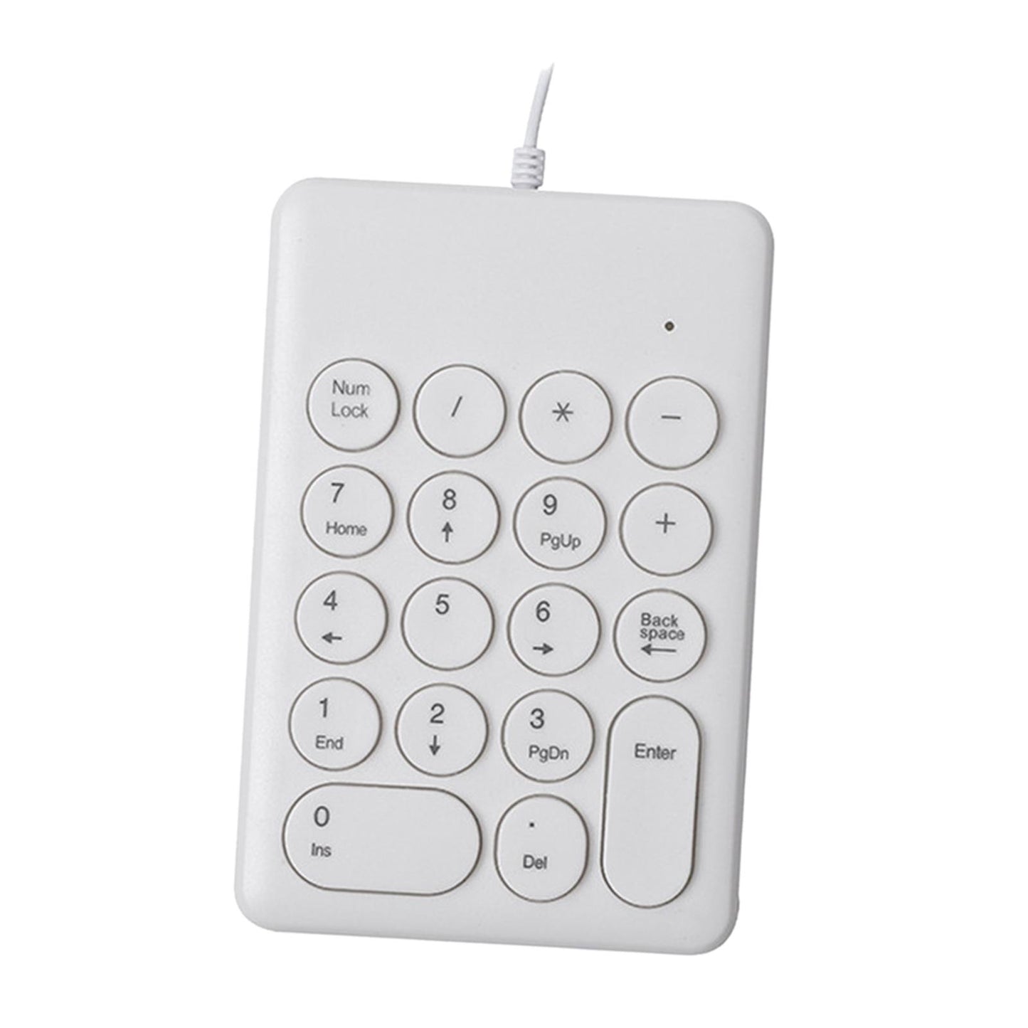 USB 18 Keys Numpad Keyboard Universal Durable Plug and Play Stylish White