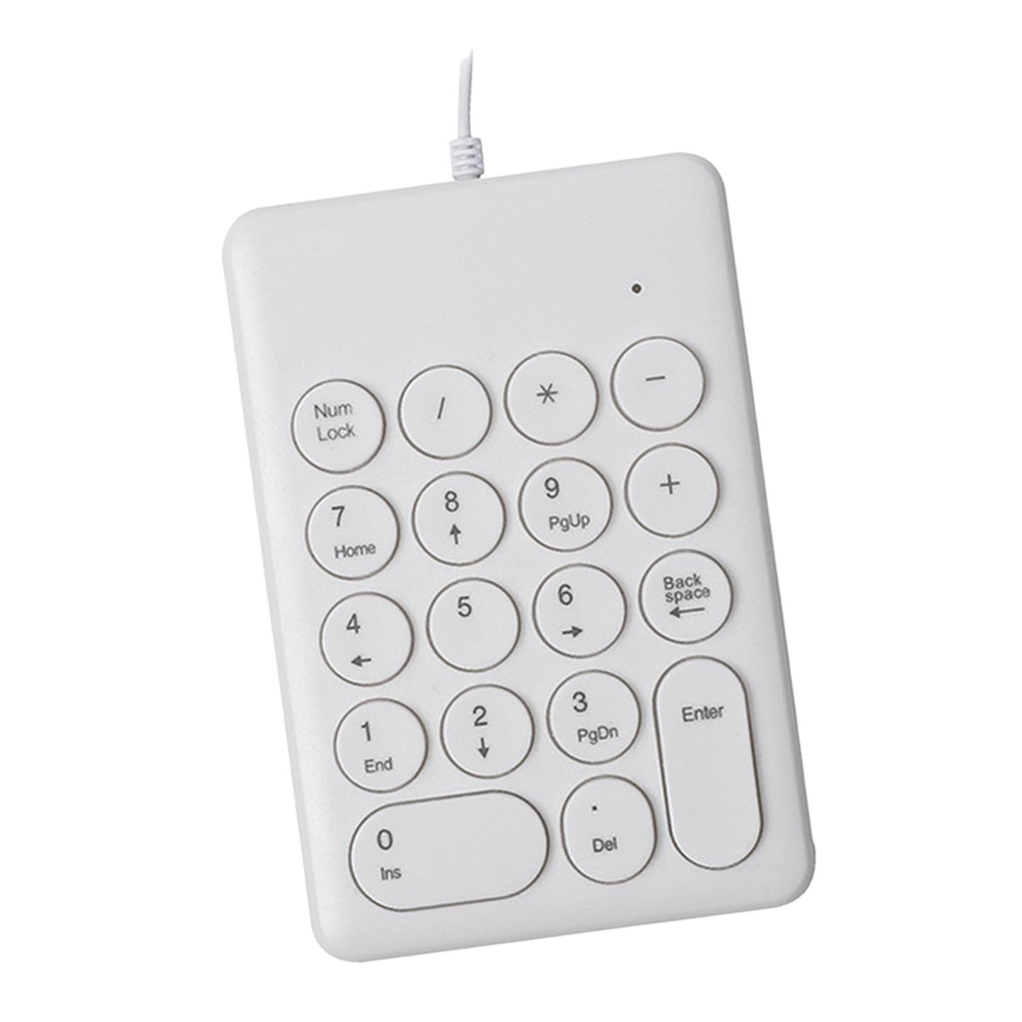 USB 18 Keys Numpad Keyboard Universal Durable Plug and Play Stylish White