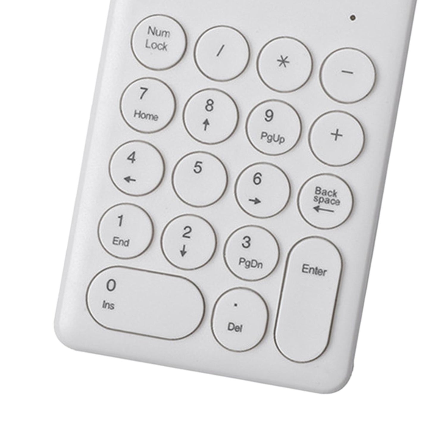 USB 18 Keys Numpad Keyboard Universal Durable Plug and Play Stylish White