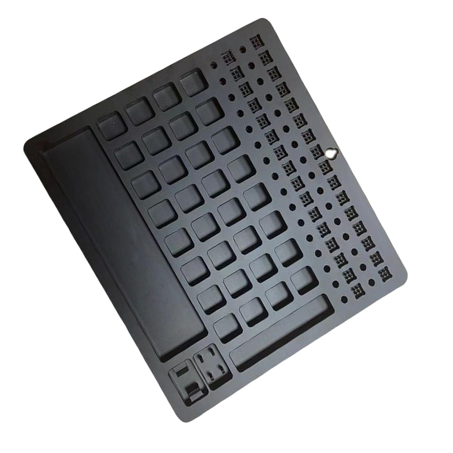 Metal 32 Switch Opener Lube Modding Station for Gamer Acrylic MX Box Black