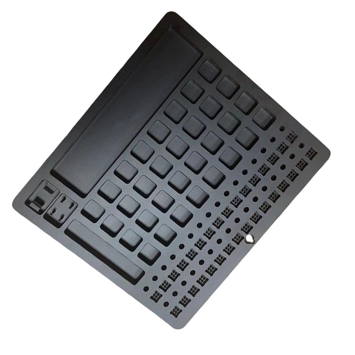 Metal 32 Switch Opener Lube Modding Station for Gamer Acrylic MX Box Black