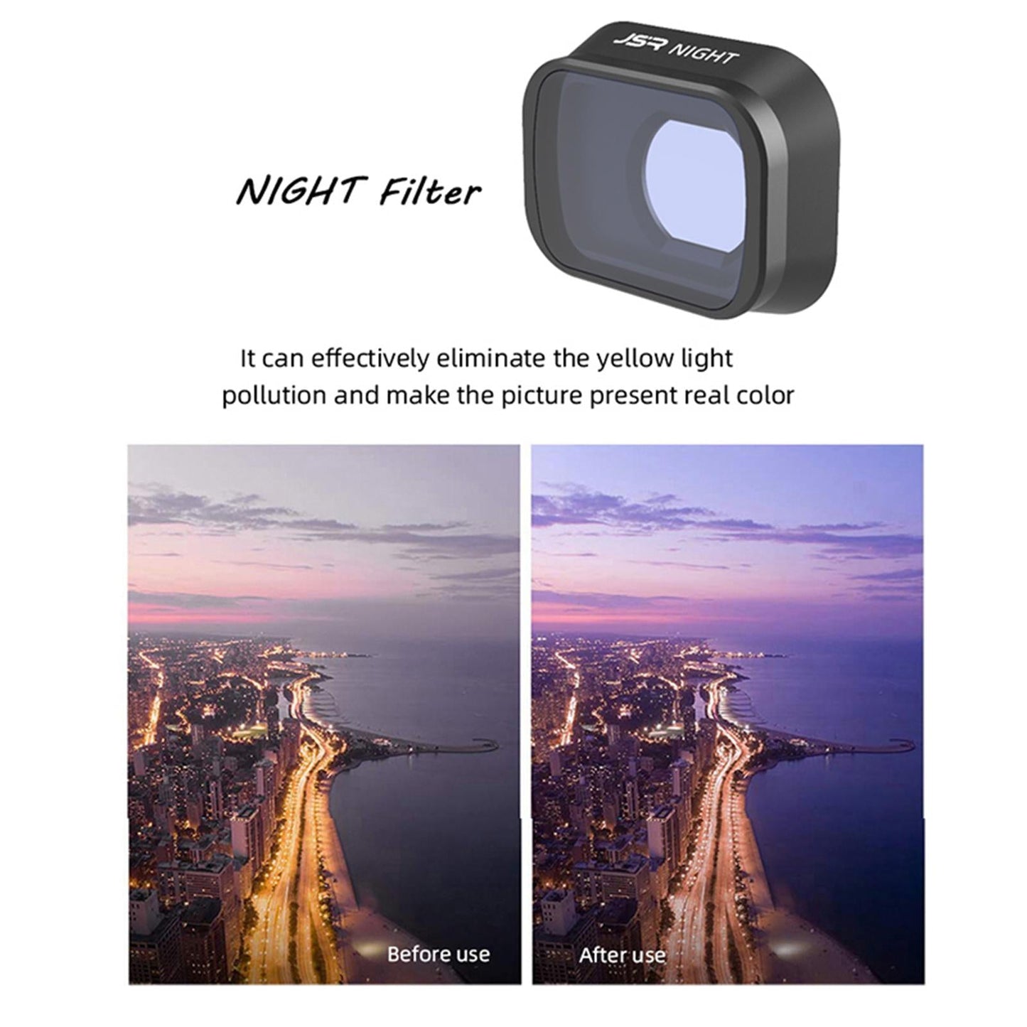 Drone Lens Filter Kit Direct Replace for DJI Mini 3 Pro 4Pcs Set