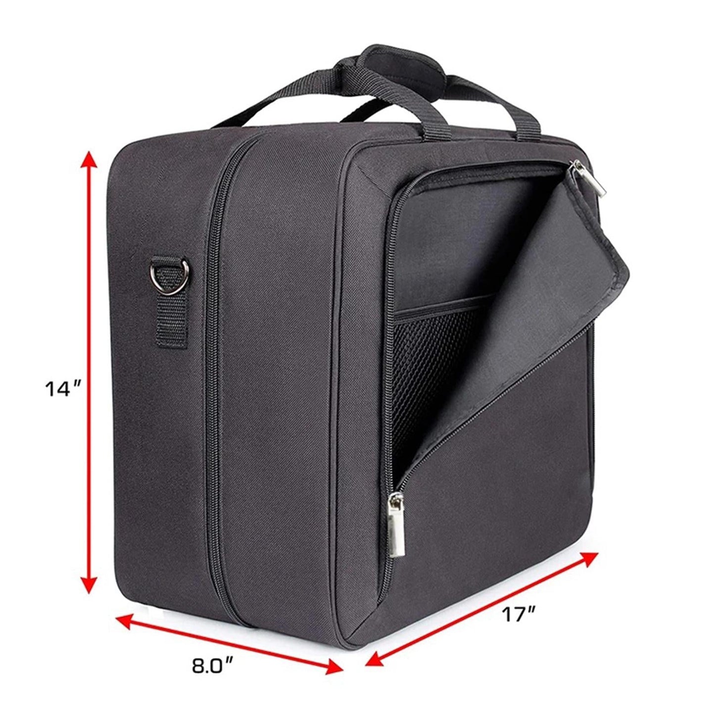 Game Console Travel Bag Carrying Case Shockproof Storage Bag Black for PS 5