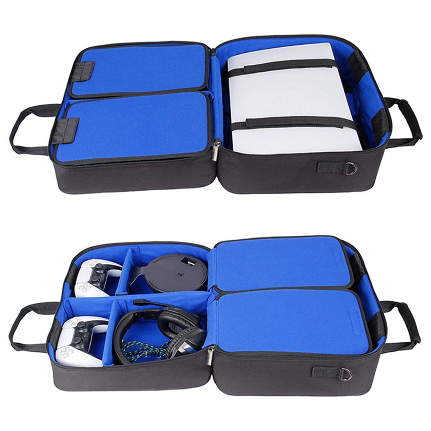 Game Console Travel Bag Carrying Case Shockproof Storage Bag Black for PS 5