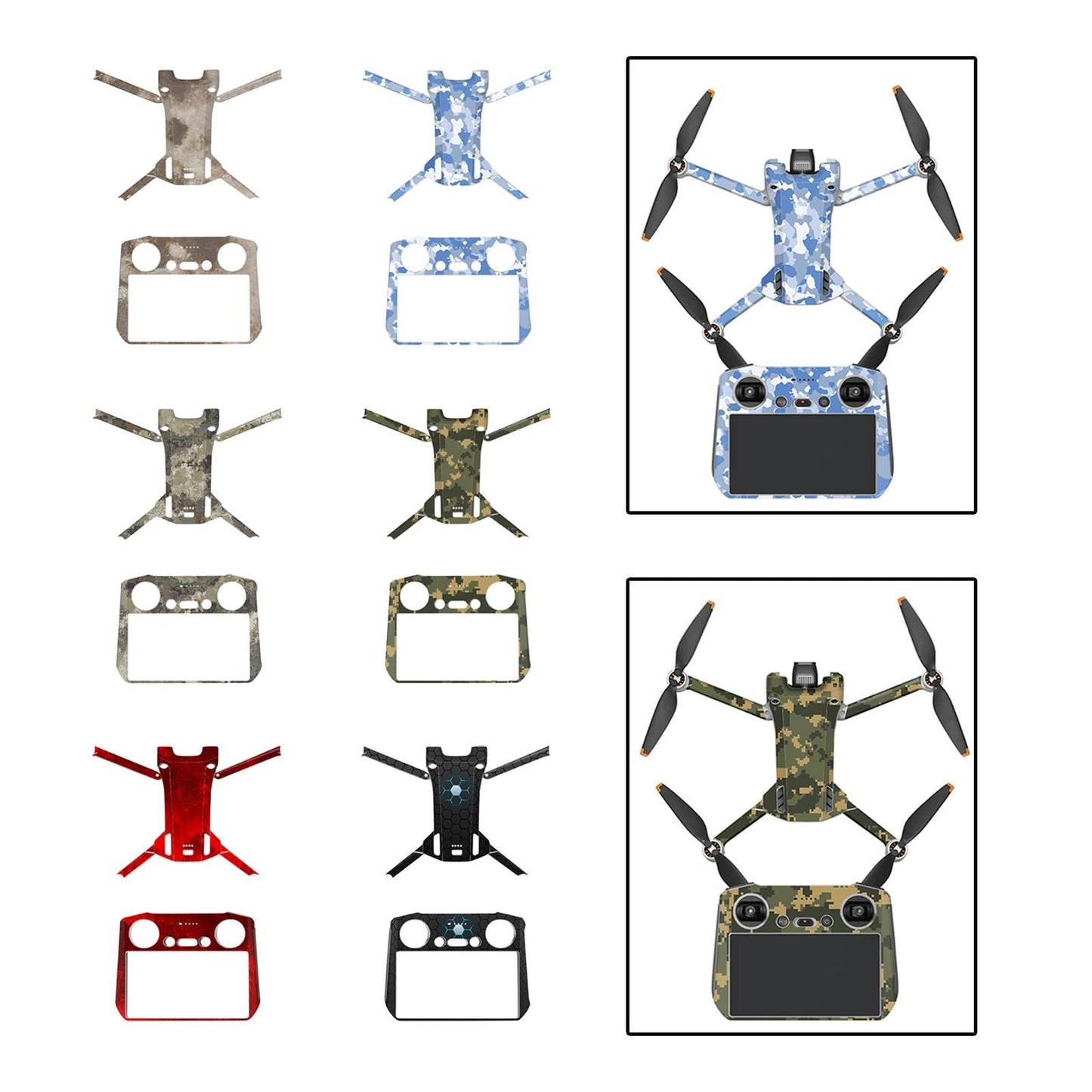 PVC Sticker Skin for DJI Mini 3Pro Exquisite Craftsmanship Light Brown