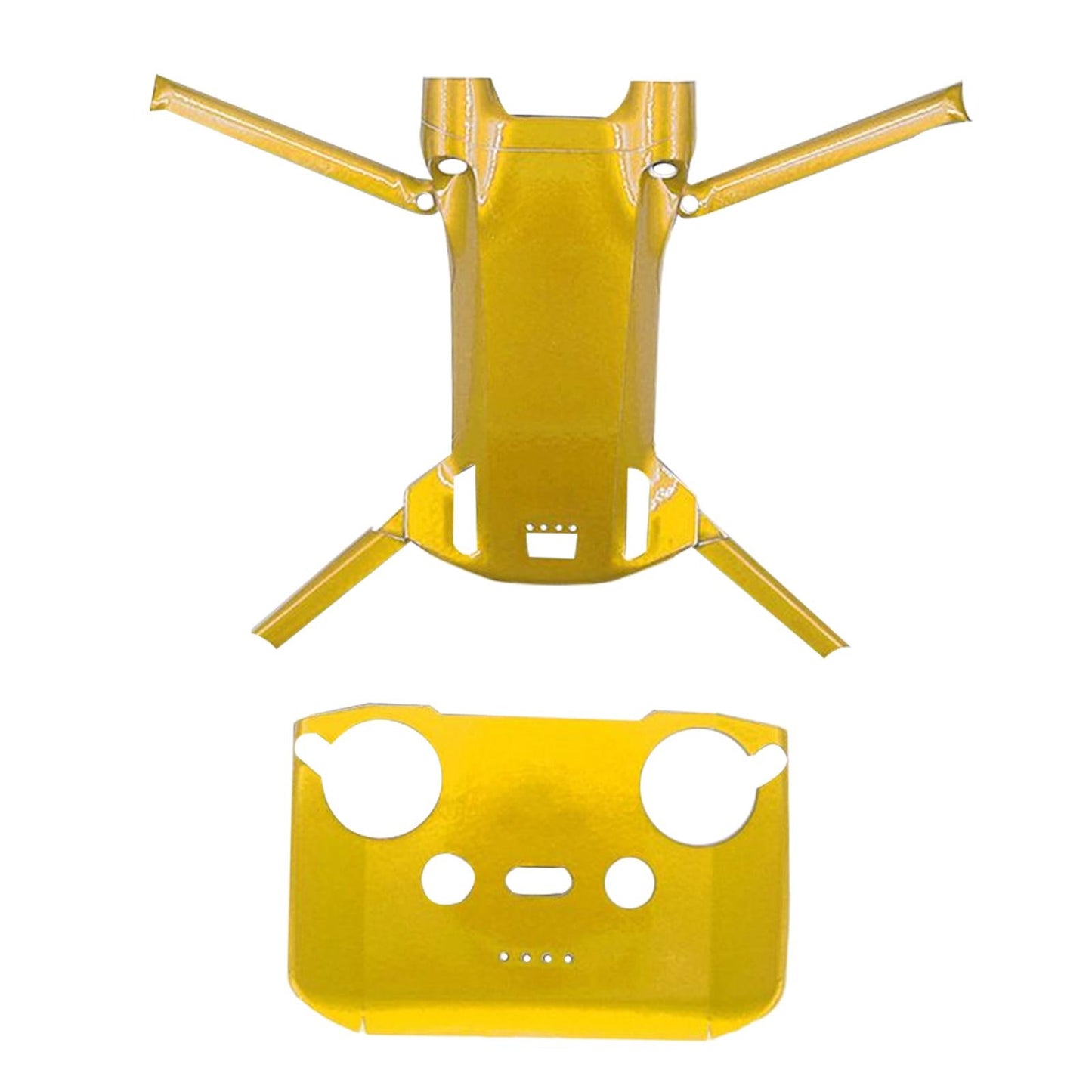 PVC Fluorescent Sticker Skin Protector for DJI Mini 3Pro Fluorescent Gold