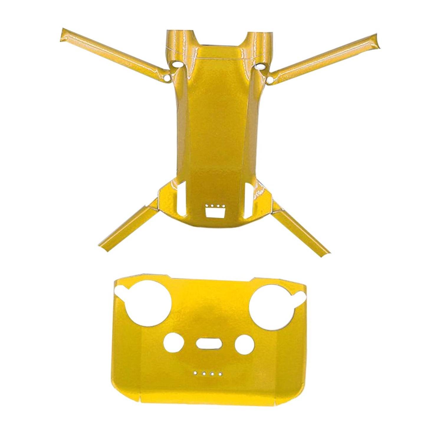 PVC Fluorescent Sticker Skin Protector for DJI Mini 3Pro Fluorescent Gold